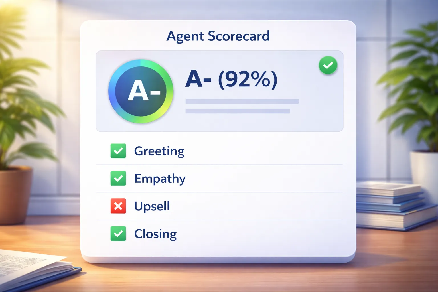 Agent Scorecard Dashboard