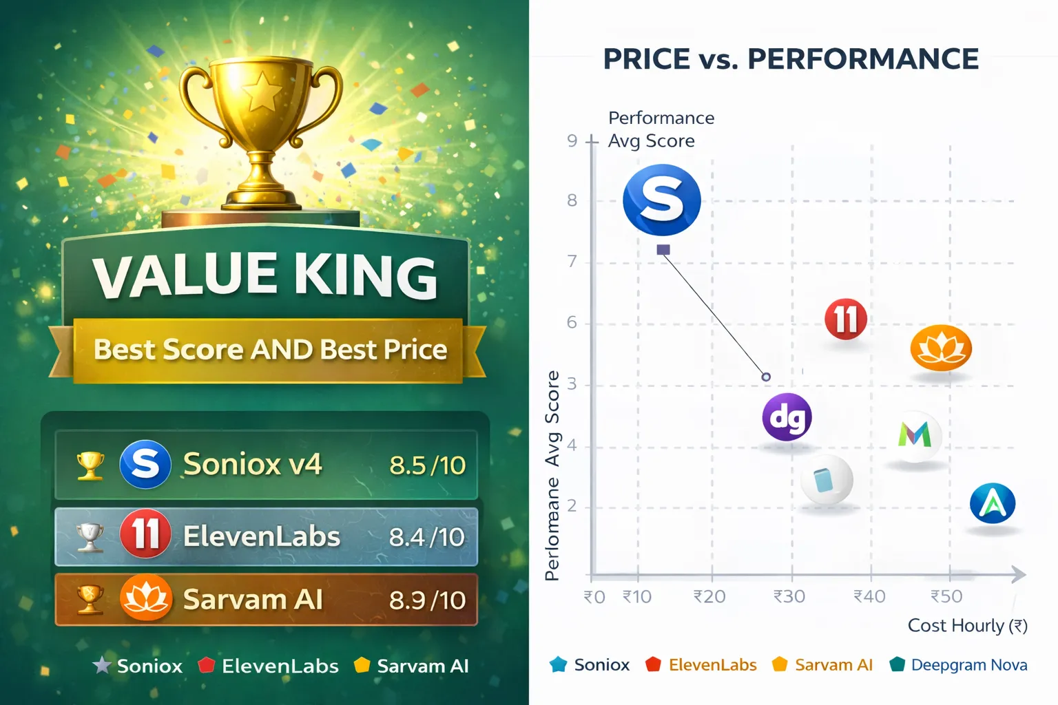 Soniox value profile for price versus performance
